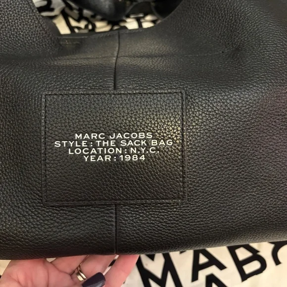 Marc Jacobs XL Sack Bag Black Leather - Picture 14 of 14